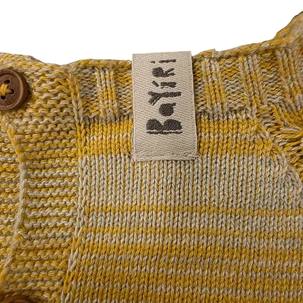 Bayiri Baby Organic Sweater‎ 18M Yellow Crewneck Soft Quiet Luxury Unisex NWT